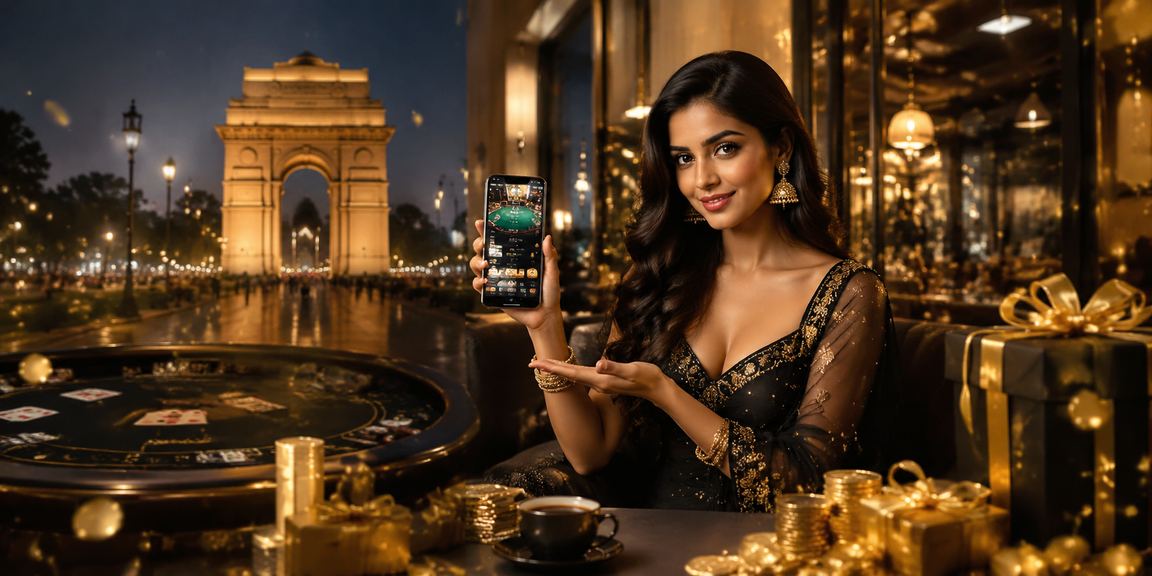 Classic Baccarat Game Scene in Delhi Near India Gate