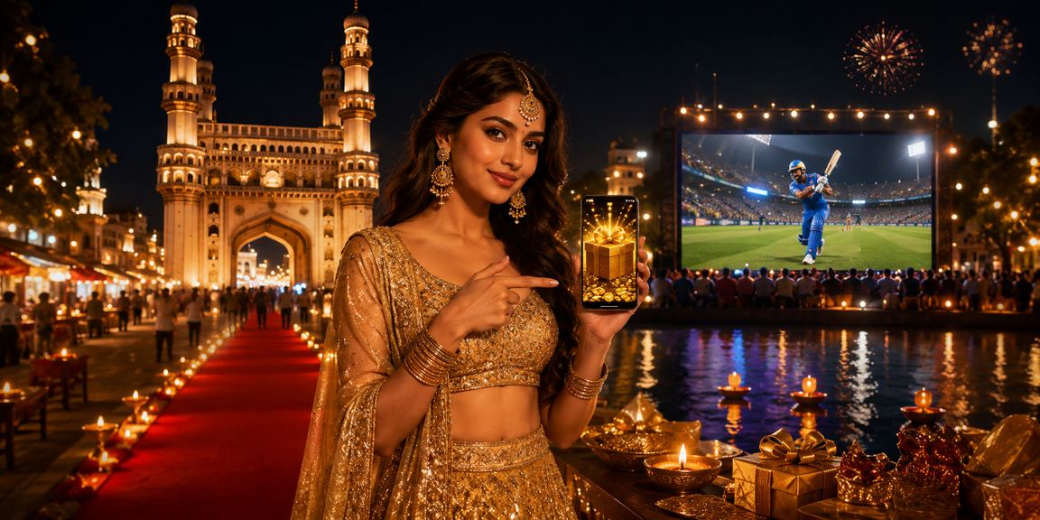 Cricket Betting in Hyderabad Celebrated with Lehenga Dress